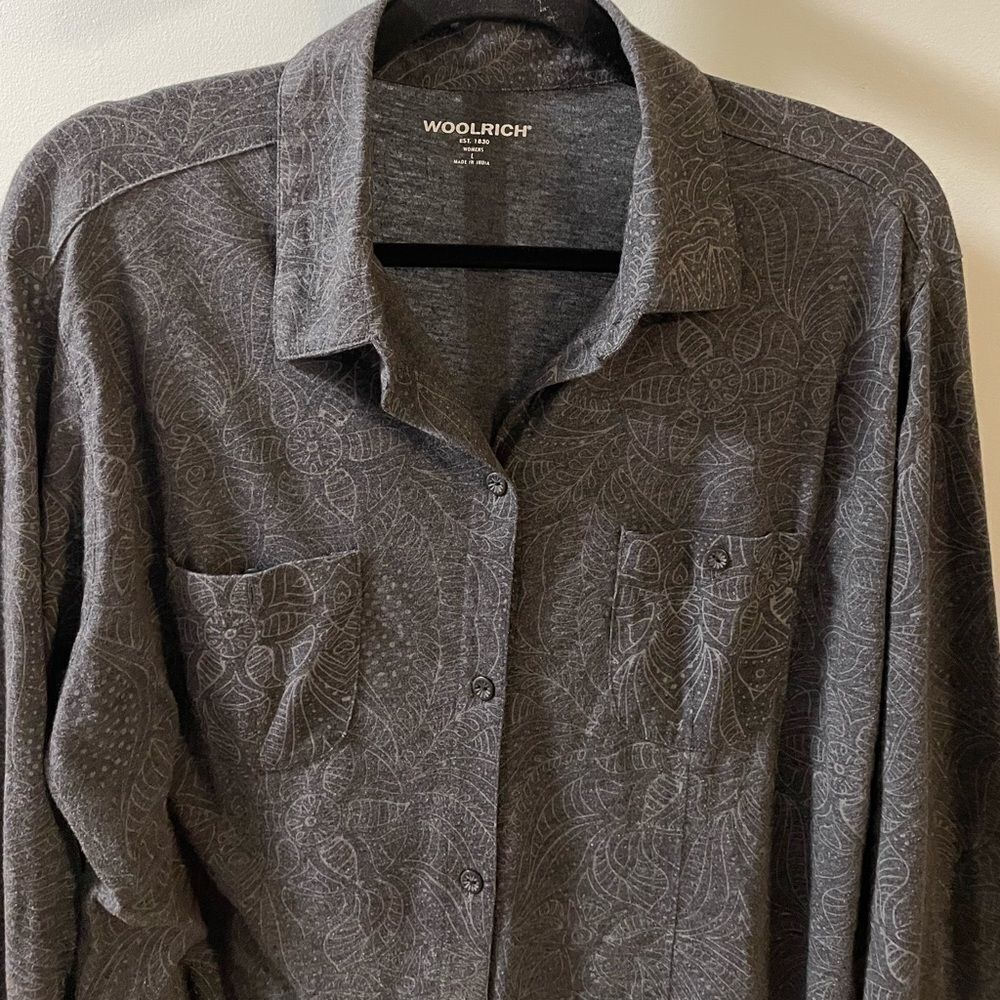 Woolrich Button Down Double Pocket Long Sleeve Sh… - image 3